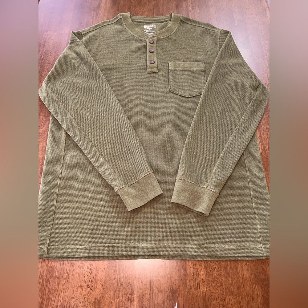 DULUTH Men's Burly Thermal Relaxed Fit Henley Shirt. Size XL. NWOT - Picture 2 of 4